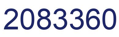 Number 2083360 blue image