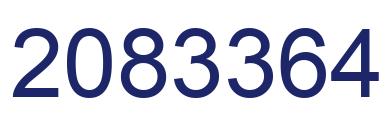Number 2083364 blue image