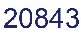 Number 20843 blue image