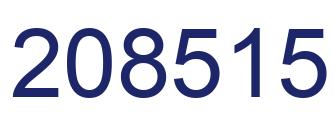 Número 208515 imagen azul