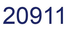Number 20911 blue image