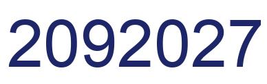Número 2092027 imagen azul