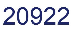 Número 20922 imagen azul