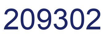 Number 209302 blue image