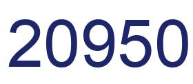 Número 20950 imagen azul