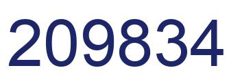 Número 209834 imagen azul