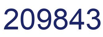 Number 209843 blue image