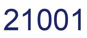 Número 21001 imagen azul