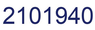 Number 2101940 blue image