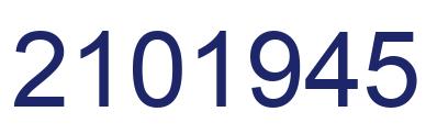 Number 2101945 blue image