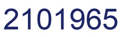 Number 2101965 blue image