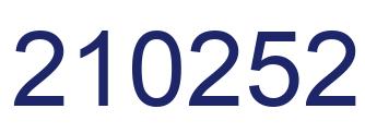 Number 210252 blue image