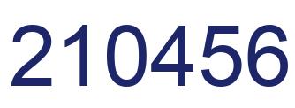 Número 210456 imagen azul