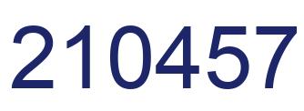 Number 210457 blue image