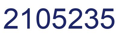 Número 2105235 imagen azul