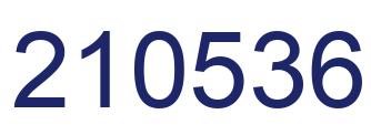 Number 210536 blue image