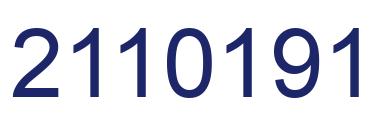 Number 2110191 blue image