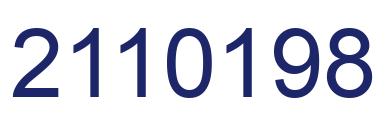 Number 2110198 blue image