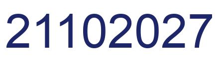 Number 21102027 blue image