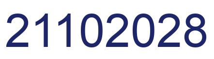 Number 21102028 blue image