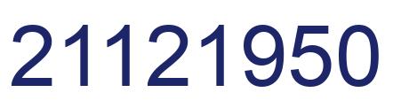 Número 21121950 imagen azul