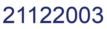 Number 21122003 blue image