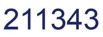 Number 211343 blue image