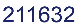 Number 211632 blue image