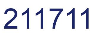 Number 211711 blue image