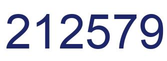 Number 212579 blue image