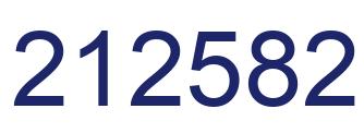 Number 212582 blue image