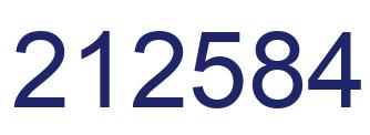 Number 212584 blue image