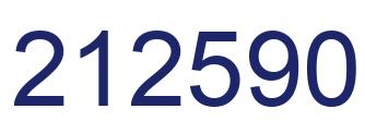 Number 212590 blue image