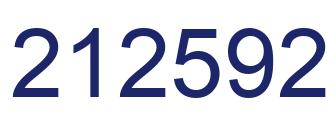 Number 212592 blue image