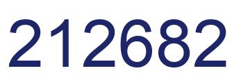 Number 212682 blue image
