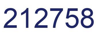 Number 212758 blue image