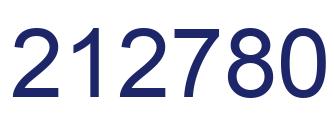 Number 212780 blue image