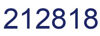 Number 212818 blue image