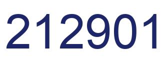 Number 212901 blue image