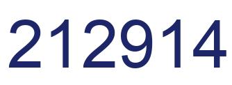 Number 212914 blue image