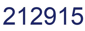 Number 212915 blue image