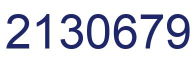 Número 2130679 imagen azul