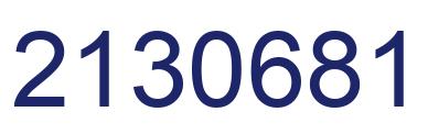 Número 2130681 imagen azul