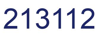 Number 213112 blue image