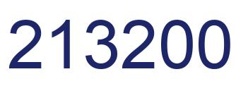 Number 213200 blue image