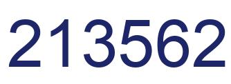 Number 213562 blue image