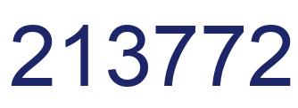 Number 213772 blue image
