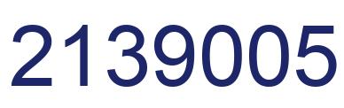 Número 2139005 imagen azul