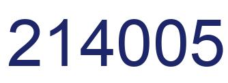 Número 214005 imagen azul