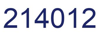 Número 214012 imagen azul